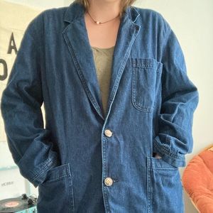 Duluth Trading CO Vintage Denim Blazer